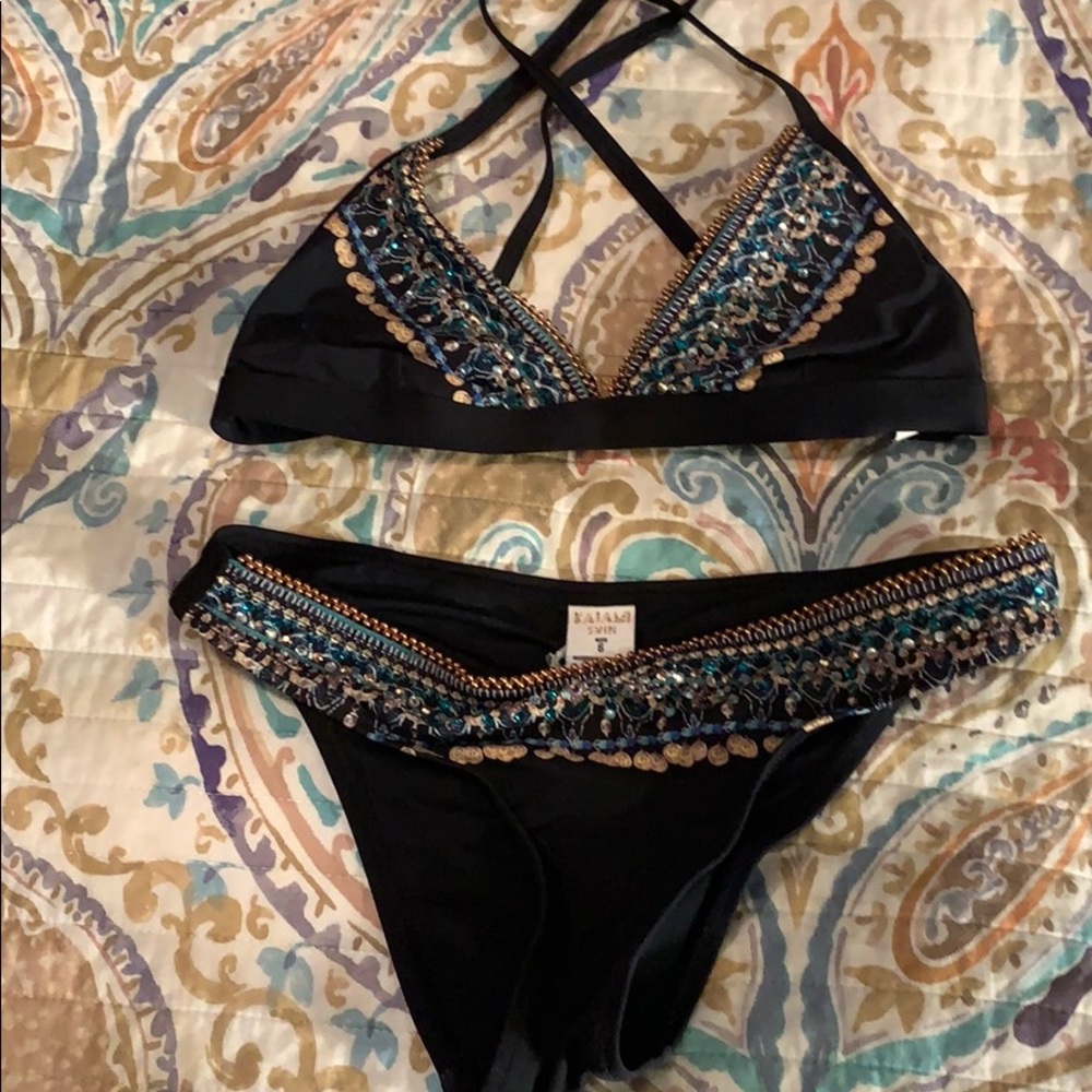Beaded boho Australian brand bikini